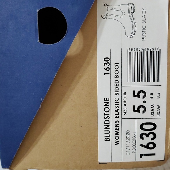 New Blundstone 1630 Rustic Black Chelsea Boots - Picture 7 of 7